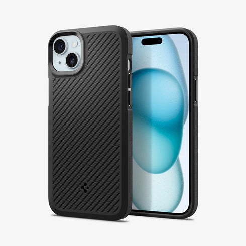 ACS06441 - iPhone 15 Pro Max Case Core Armor in matte black showing the back